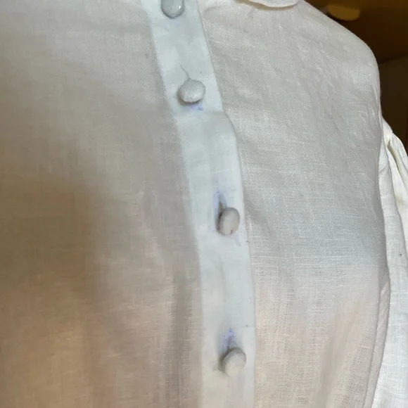 Little Women Atelier Meg Dress 3/4 Length Sleeve in White - Picture 11 of 15